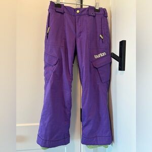 Burton Kids Purple Ski Pants